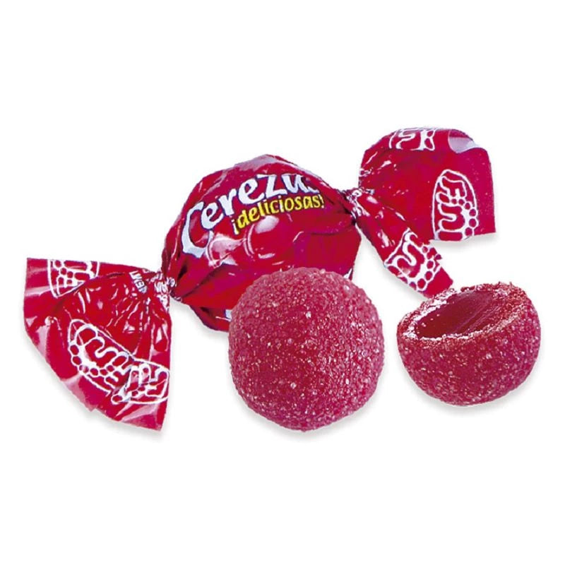 Bonbons cerise coeur liquide X 1