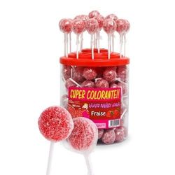 sucettes MAXI Ramzy Gum Cola / fraise / fruit des bois X 1