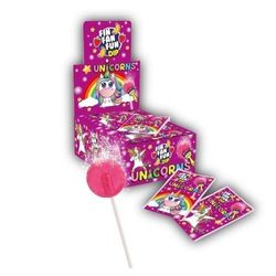 Sucette LICORNE avec sucette et poudre fraise-banane X 1