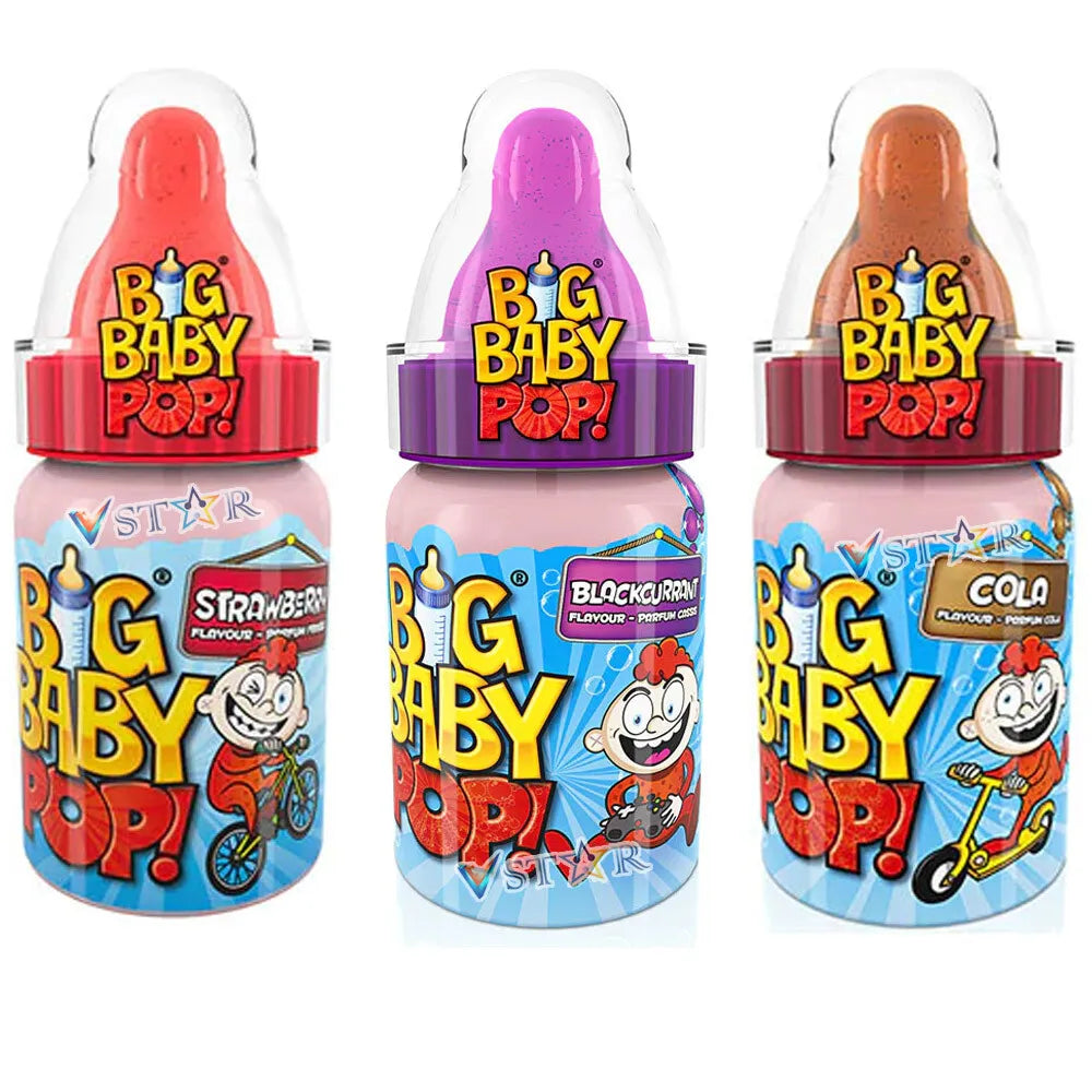 Big Baby Pop classic fraise , cassis , cola X 1