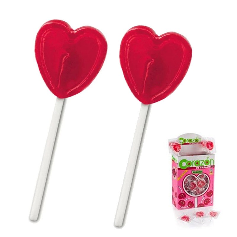 sucettes Petit Coeur ROUGE X 2